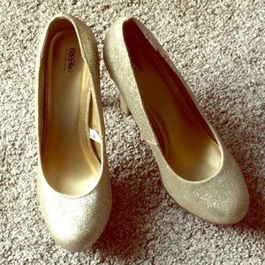 Glitter Gold 4in Heels